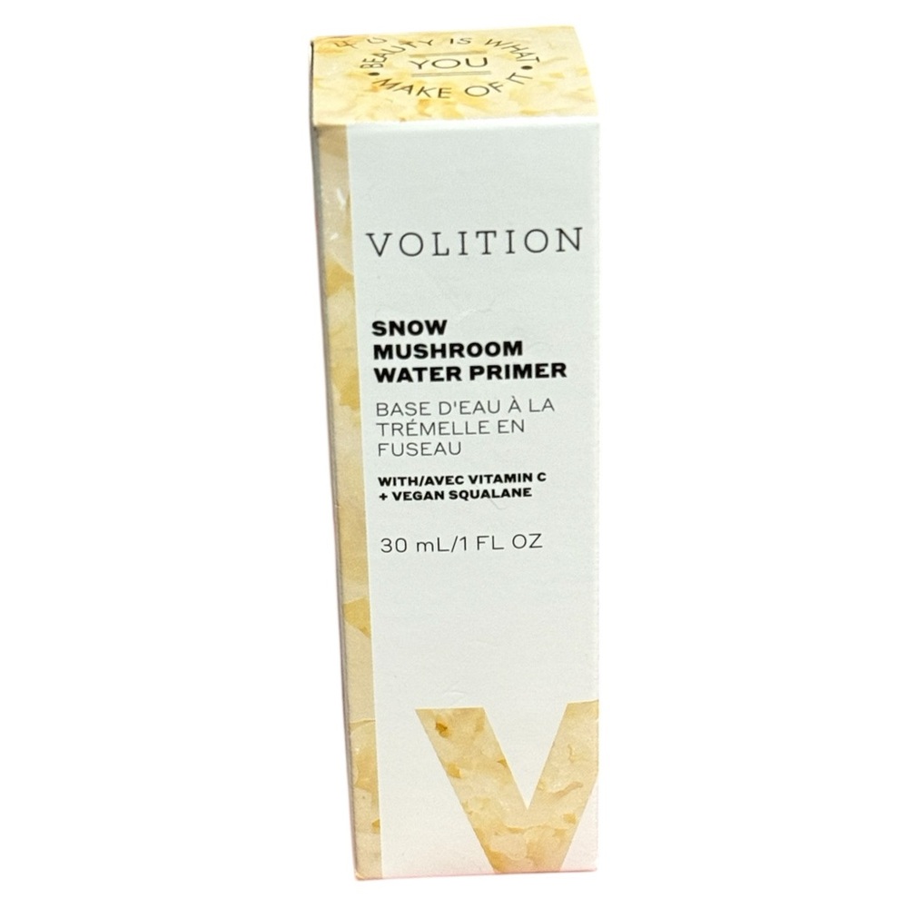 Volition Snow Mushroom Water Primer 30mL Vitamin C Vegan Squalane Makeup